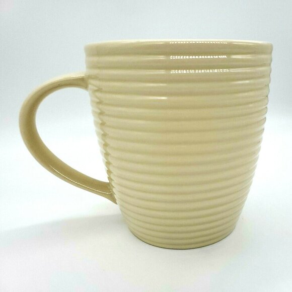The Old Pottery Company "everything gets better with Coffee" Ribbed Coffee Mug - Picture 7 of 12
